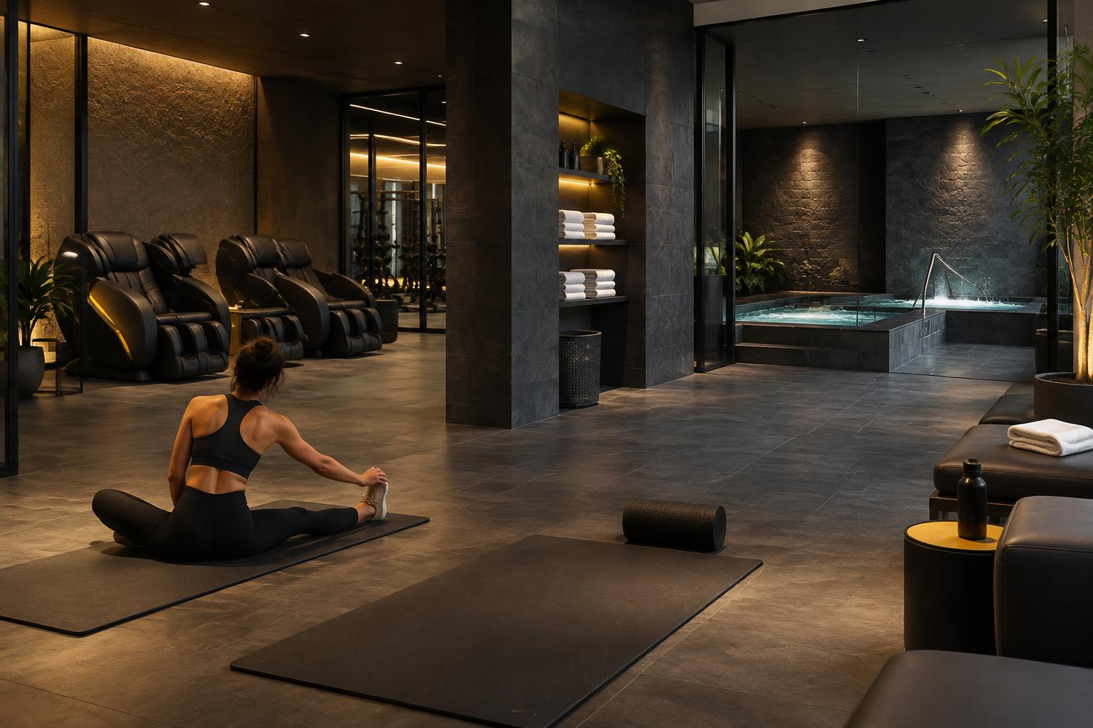 Área de estiramiento de NEXUS FITNESS